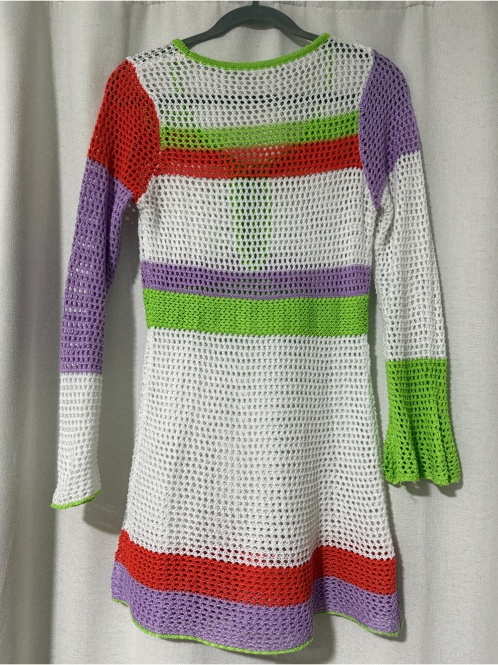 Multi Color Crochet Coverup - Picture 2 of 2